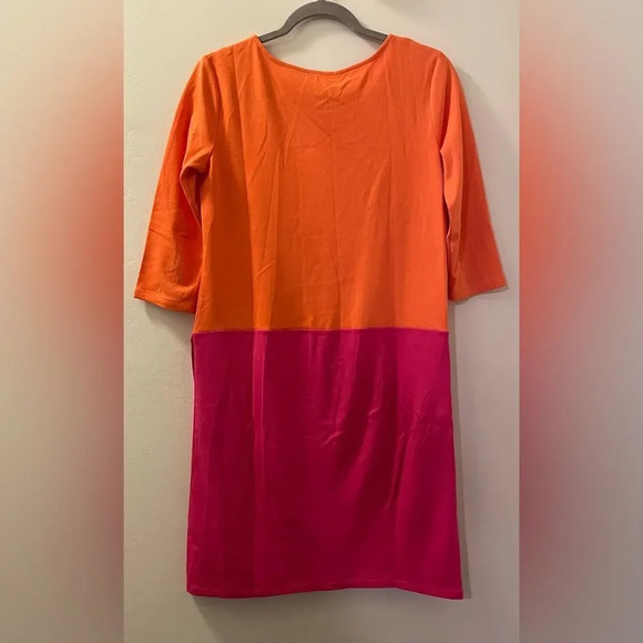 JOAN VASS‎ NWOT 3/4 Sleeve Colorblock Dress - Picture 6 of 9